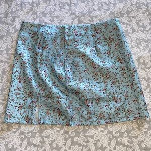 Shein floral slit mini skirt Size L